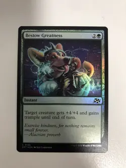 Bestow Greatness Foil MTG Magic the Gathering Card NM Near Mint DFT - Image 1