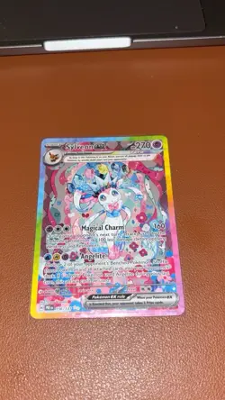 Pokemon Sylveon EX Prismatic Evolutions Holo Rare Card 156/131 SV TCG - Image 2