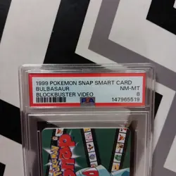 1999 Blockbuster Video Bulbasaur PSA 8 Pokemon Snap Smart Card WB Kids - Image 3