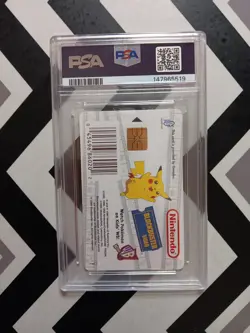 1999 Blockbuster Video Bulbasaur PSA 8 Pokemon Snap Smart Card WB Kids - Image 4