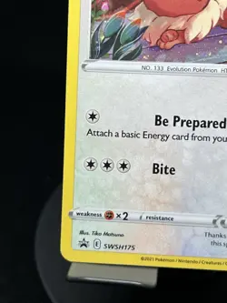 Pokemon TCG Eevee SWSH175 SWSH Black Star Promos NM - Image 5