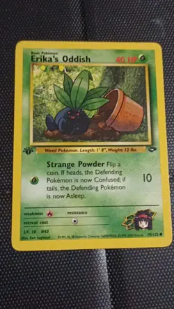 Pokemon Erika's Oddish, Jigglypuff, Paras, Clefairy 1st Edition Gym Challenge - Image 3