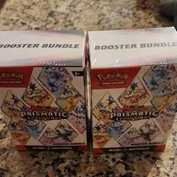 Pokemon Scarlet & Violet Prismatic Evolutions Booster Bundle Box 2x - Image 1