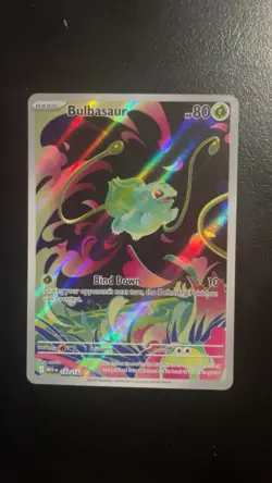 Pokemon Bulbasaur 133/132 Illustration Rare Holo Me01: Mega Evolution 80 HP - Image 1
