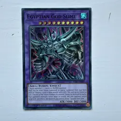 YUGIOH Super Rare Egyptian God Slime RA01-EN029 1st Edition - Image 1
