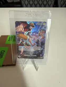 Monkey D Luffy PSA Magazine One Piece Promo Card OP05-060 English (Sealed) - Image 1