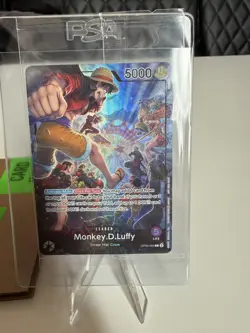 Monkey D Luffy PSA Magazine One Piece Promo Card OP05-060 English (Sealed) - Image 2