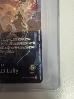 Monkey D Luffy PSA Magazine One Piece Promo Card OP05-060 English (Sealed) - Image 4