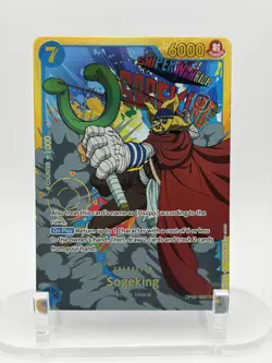 One Piece Sogeking OP03-122 SEC Secret Rare Pillar of Strengths NM ENGLISH - Image 1