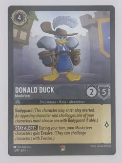 Donald Duck Musketeer 13/P1 Disney Lorcana Promo Near Mint NM - Image 1