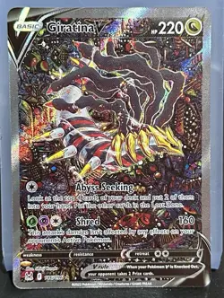 Pokemon Giratina V Full Art Ultra Rare Holo 186/196 Lost Origin 2022 TCG Card - Image 1