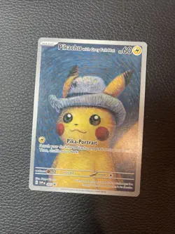 Pokemon × Van Gogh Museum: Pikachu with Grey Felt Hat Promo Card SEALED - Image 1