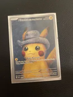 Pokemon × Van Gogh Museum: Pikachu with Grey Felt Hat Promo Card SEALED - Image 2