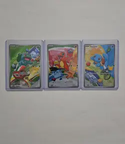 Pokemon TCG First Partner Illustration Collection Series 1 Kanto GEN 1 Starters - Image 1