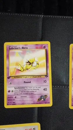 Pokemon TCG Sabrina's Abra, Haunter, Porygon, Mr.Mime 1st Edition Gym Challenge - Image 3