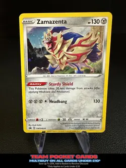 Zamazenta SWSH034, Black Star Promo, Pokemon, NM - Image 1