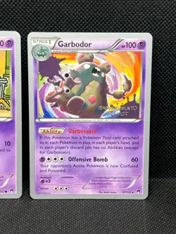 Pokemon Tcg Trubbish 56/122 & Garbodor 57/122 World Championships 2016 - Image 3