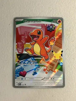 Pokemon 30th Anniversary First Partner Illustration Promo Charmander 038 - Image 1
