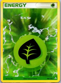 Pokemon TCG Grass Energy Holo Rare Holofoil Holon Phantoms 105/110 MP - Image 1