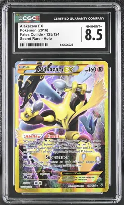 2016 Pokemon Fates Collide #125 Alakazam EX CGC 8.5 - Image 1