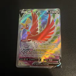 Pokemon Card Ho-Oh V 187/195 Ultra Rare Full Art Silver Tempest - Image 1