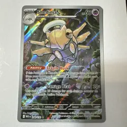 Pokemon Mega Evolution Shedinja Full Art Card Illustration Rare 144/132 - Image 1