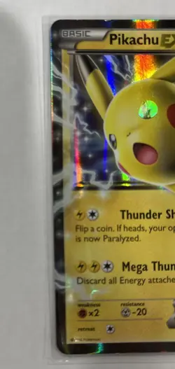 Pokemon Pikachu EX XY174 Black Star Promo 2016 Holo Card TCG - Image 3