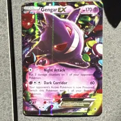 Pokemon Gengar EX 34/119 Phantom Forces Holo Basic EX Card Nintendo 2014 - Image 1