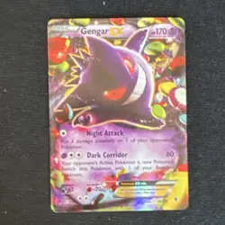 Pokemon Gengar EX 34/119 Phantom Forces Holo Basic EX Card Nintendo 2014 - Image 2