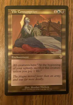 MTG X1 Vile Consumption Invasion DMG - Image 1