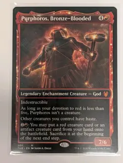 Purphoros, Bronze-Blooded (Showcase) Theros Beyond Death - MTG MYTHIC - Image 1