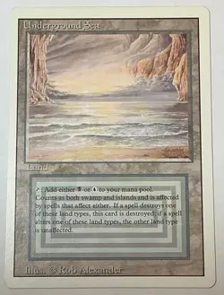 Revised (1994) Underground Sea NM/M 8.5-9 Dual Land Commander Single Owner mint - Image 1