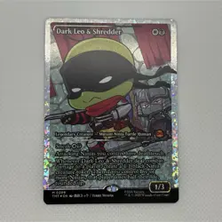 Magic The Gathering TMNT Dark Leo & Shredder Fracture Foil ( TMT 299 ) NM - Image 1