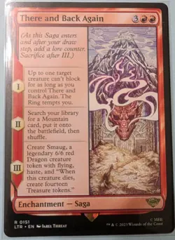 There and Back Again, Lord of the Rings MTG Regular With Smaug Token Lot of 2 - Image 1