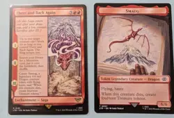 There and Back Again, Lord of the Rings MTG Regular With Smaug Token Lot of 2 - Image 2
