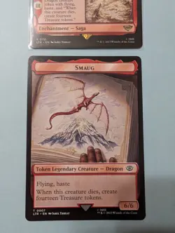 There and Back Again, Lord of the Rings MTG Regular With Smaug Token Lot of 2 - Image 3