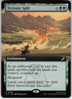 MTG Tectonic Split Extended Art Normal NM Avatar: The Last Airbender Magic 208 - Image 1