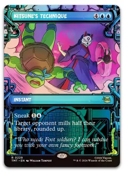 Kitsune's Technique (Showcase) #229 (Foil) (NM) TMT Magic MTG - Image 1