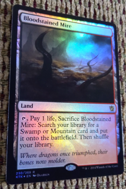 Bloodstained Mire – FOIL – Strong NM | Khans of Tarkir | 2014 Fetch Land Value - Image 2