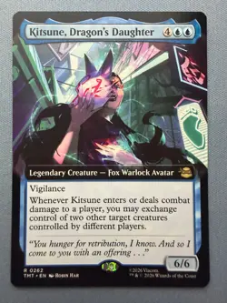 Kitsune, Dragons Daughter (Extended Art) NM Teenage Mutant Ninja Turtles MTG 262 - Image 1