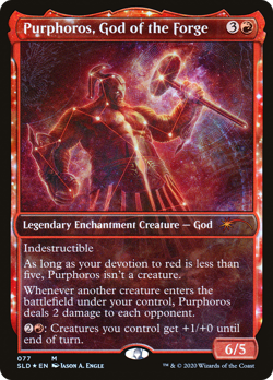 Purphoros, God of the Forge #77 (Foil) (MP) Secret Lair Drop SLD Magic MTG - Image 1
