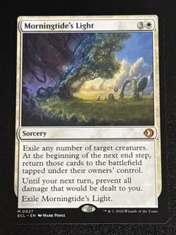 MTG Lorwyn Eclipsed Morningtide's Light 0027 NM Mythic - Image 1