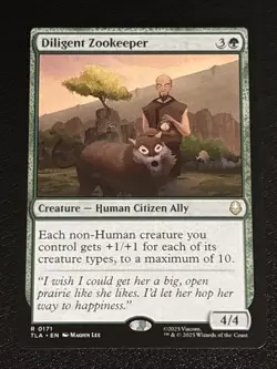 MTG Avatar: The Last Airbender Diligent Zookeeper 0171 NM Rare - Image 1