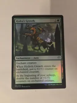 Magic The Gathering, Hydra's Growth, Theros Beyond Death, Foil, NM - Image 1