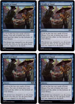 MTG Wilds of Eldraine Sleight of Hand x 4 (Common) - Image 1