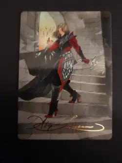 MTG Rowan, Scion of War Art Series 59/81 Gold Stamped Signature WOE - Image 1