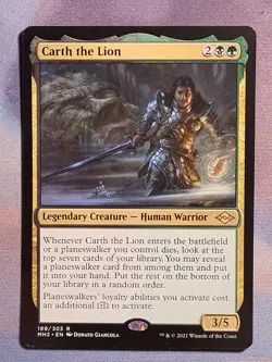 Carth the Lion MTG Modern Horizons 2 NM 2021 Rare - Image 1