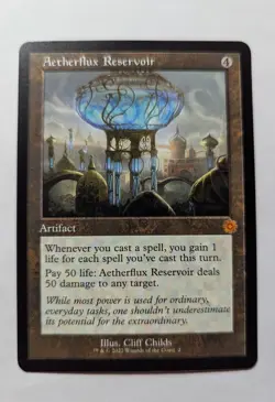 1x Aetherflux Reservoir Retro NM - BRO Magic MTG x1 - Image 1