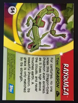 Pokemon Rayquaza #54 Topps Advanced Challenge - MP - Image 2