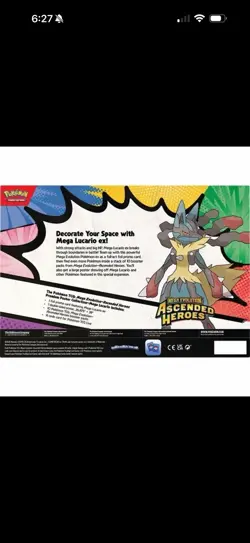 Pokemon Ascended Heroes Premium Poster Collection(Mega Lucario) - Image 2